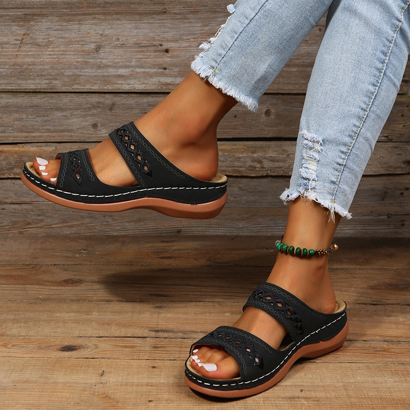 Dora Women's Sandals | Orthopedic Comfort, Retro Design 1
