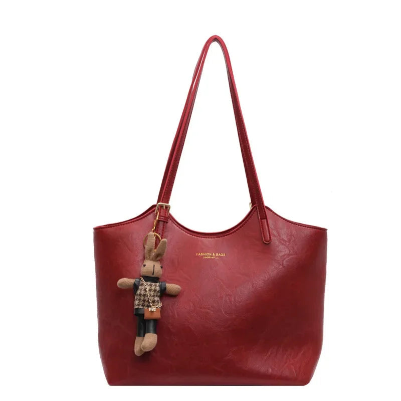 Elena Dames Black Shoulder Bag | Vegan Leather, Vintage Style