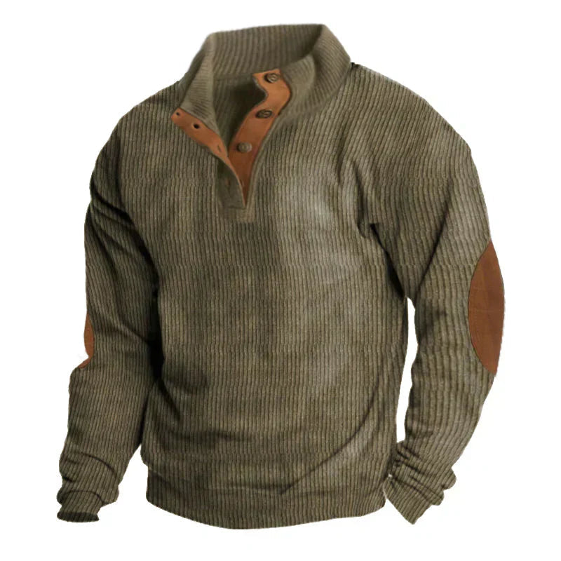Elias Men's Sweater | Sustainable Polyester, Vintage Style