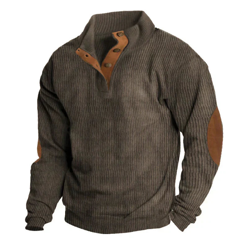 Elias Men's Sweater | Sustainable Polyester, Vintage Style