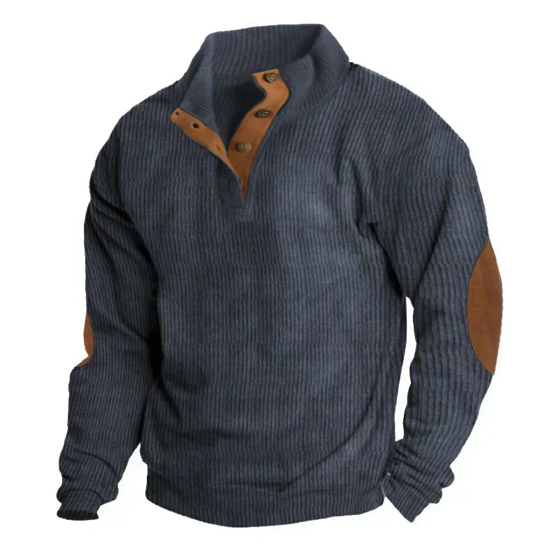Elias Men's Sweater | Sustainable Polyester, Vintage Style