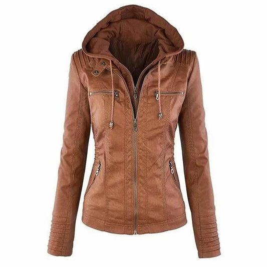 Elysian Women's Hooded Jacket | High-Quality Synthetic, Vintage-Inspired 0