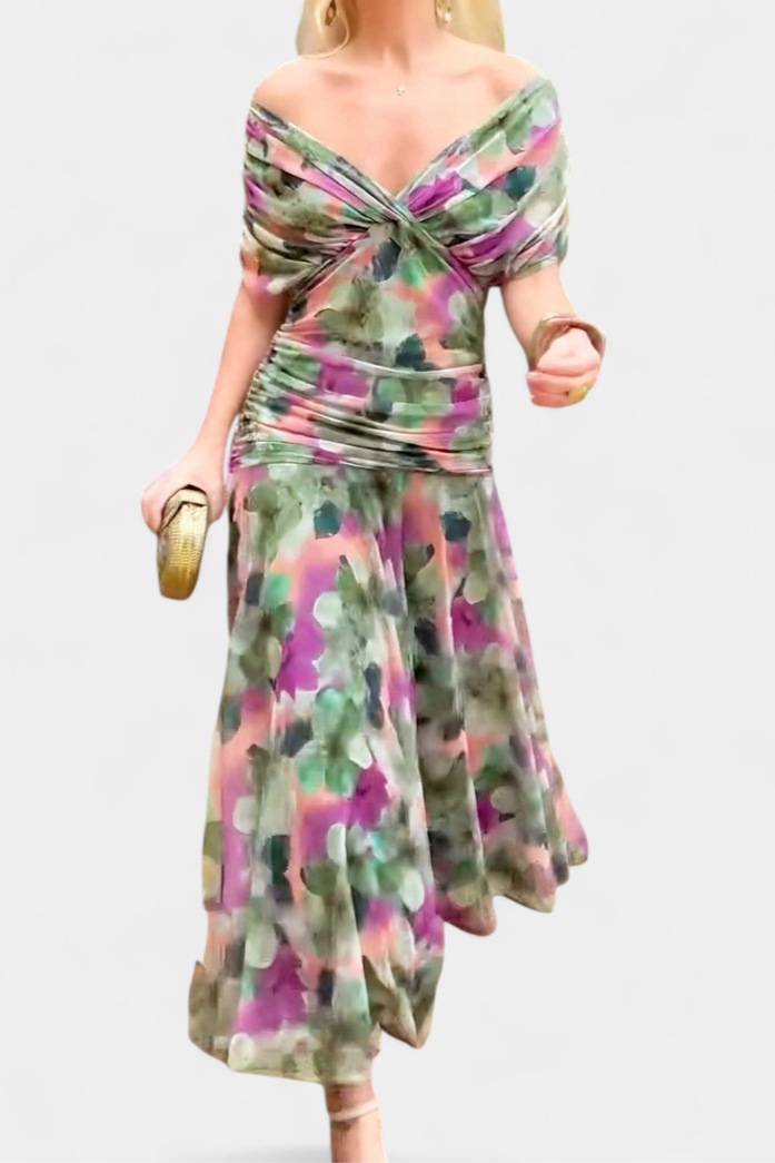 Eryzziah Women's Cocktail Dress | Floral Print, Flattering V-Neckline 7