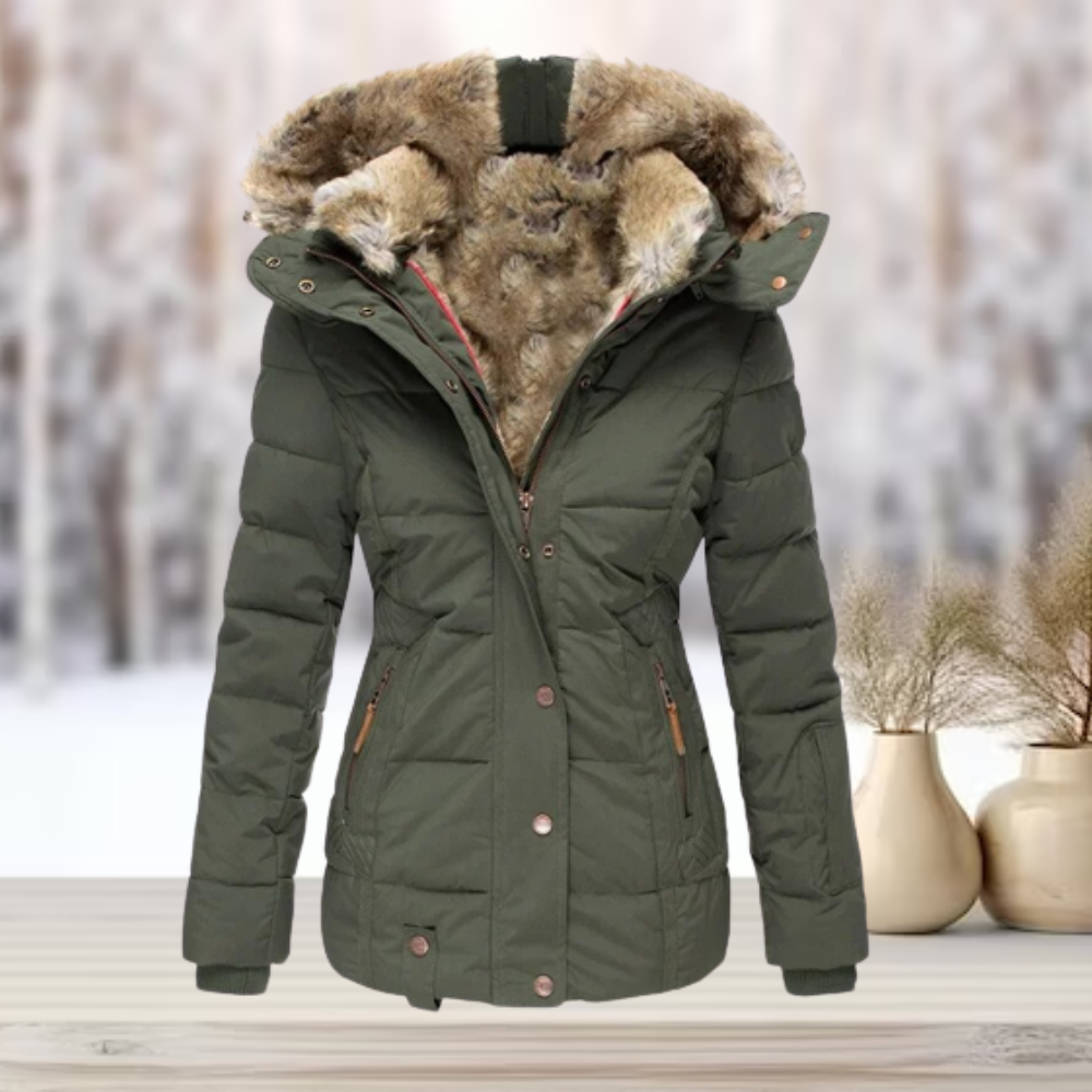 Eulalia Women's Winter Coat | Water-Repellent, Elegant Padded Jacket