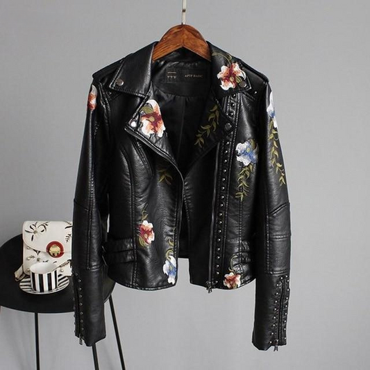 Evelyn Ladies Jacket | Black Leather Ladies Jacket, High-Quality Leather, Timeless Design