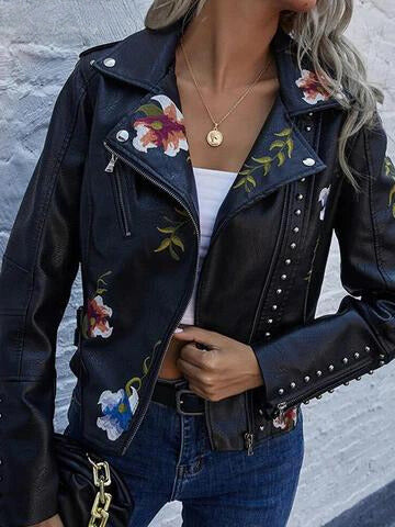 Evelyn Ladies Jacket | Black Leather Ladies Jacket, High-Quality Leather, Timeless Design