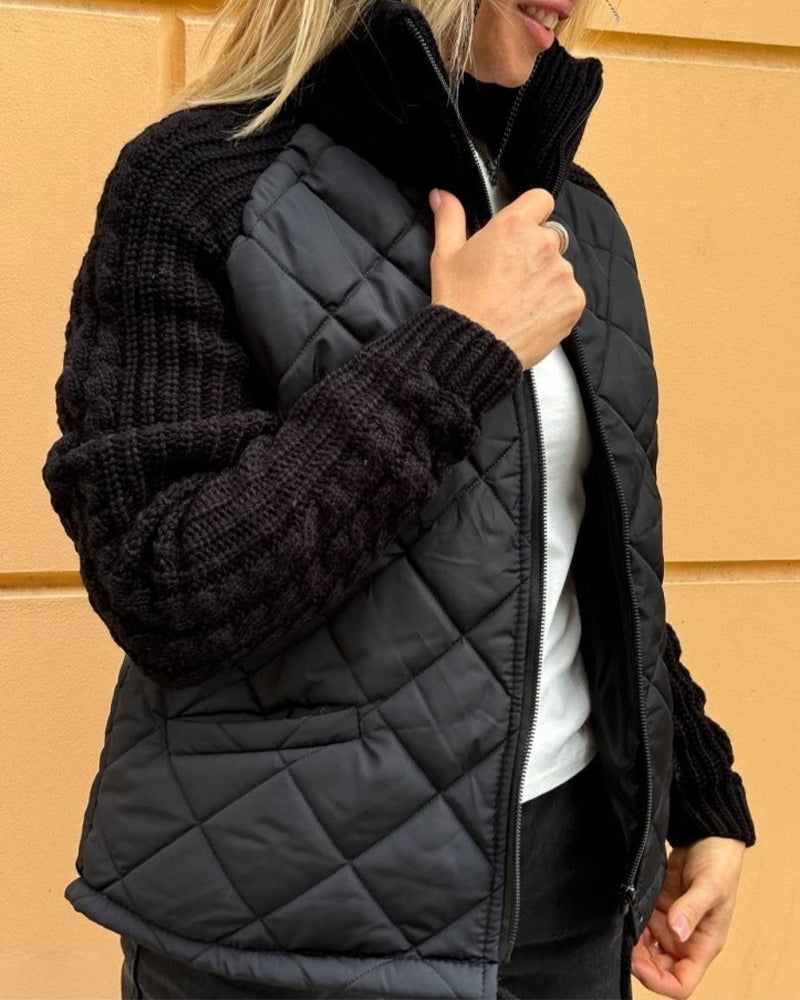 Evelyn Women's Winter Coat | 100% Polyester, High Collar, Long Women's Coat