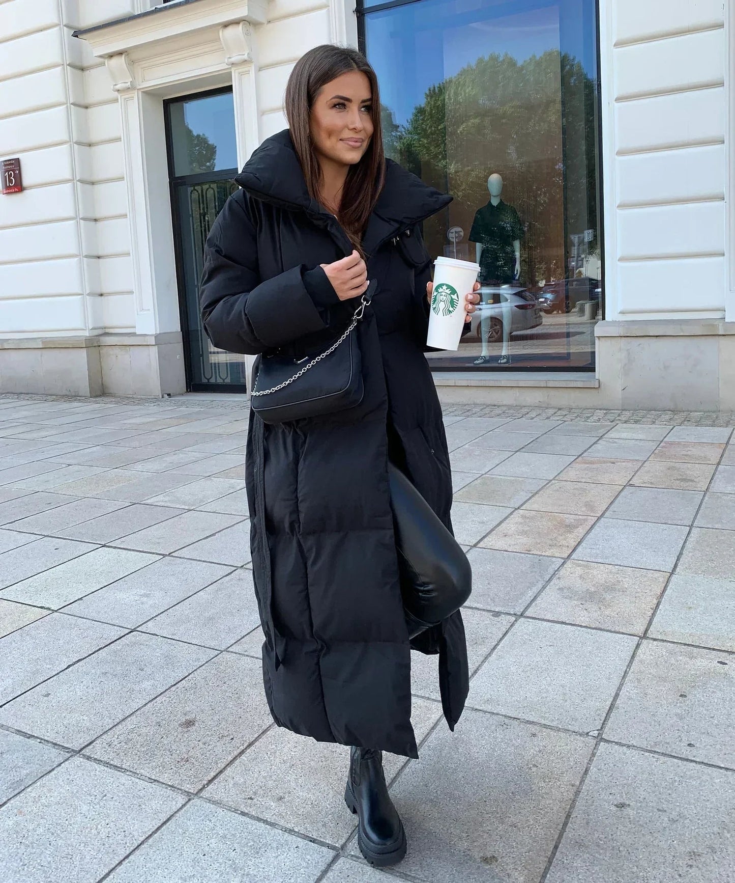 Evelyn Lange Winter Coat for Women | Quilted, Warm, and Elegant