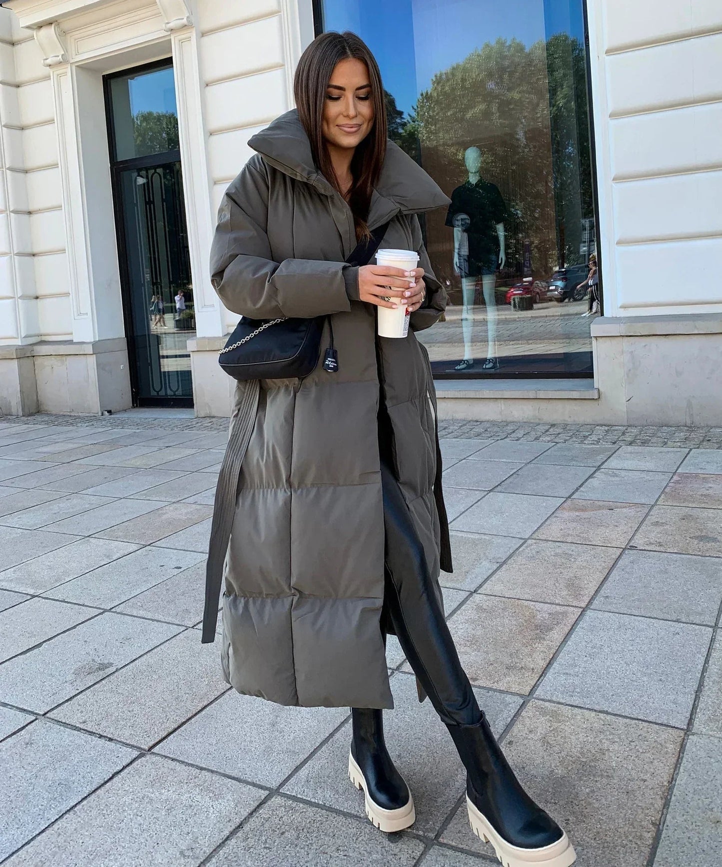Evelyn Lange Winter Coat for Women | Quilted, Warm, and Elegant