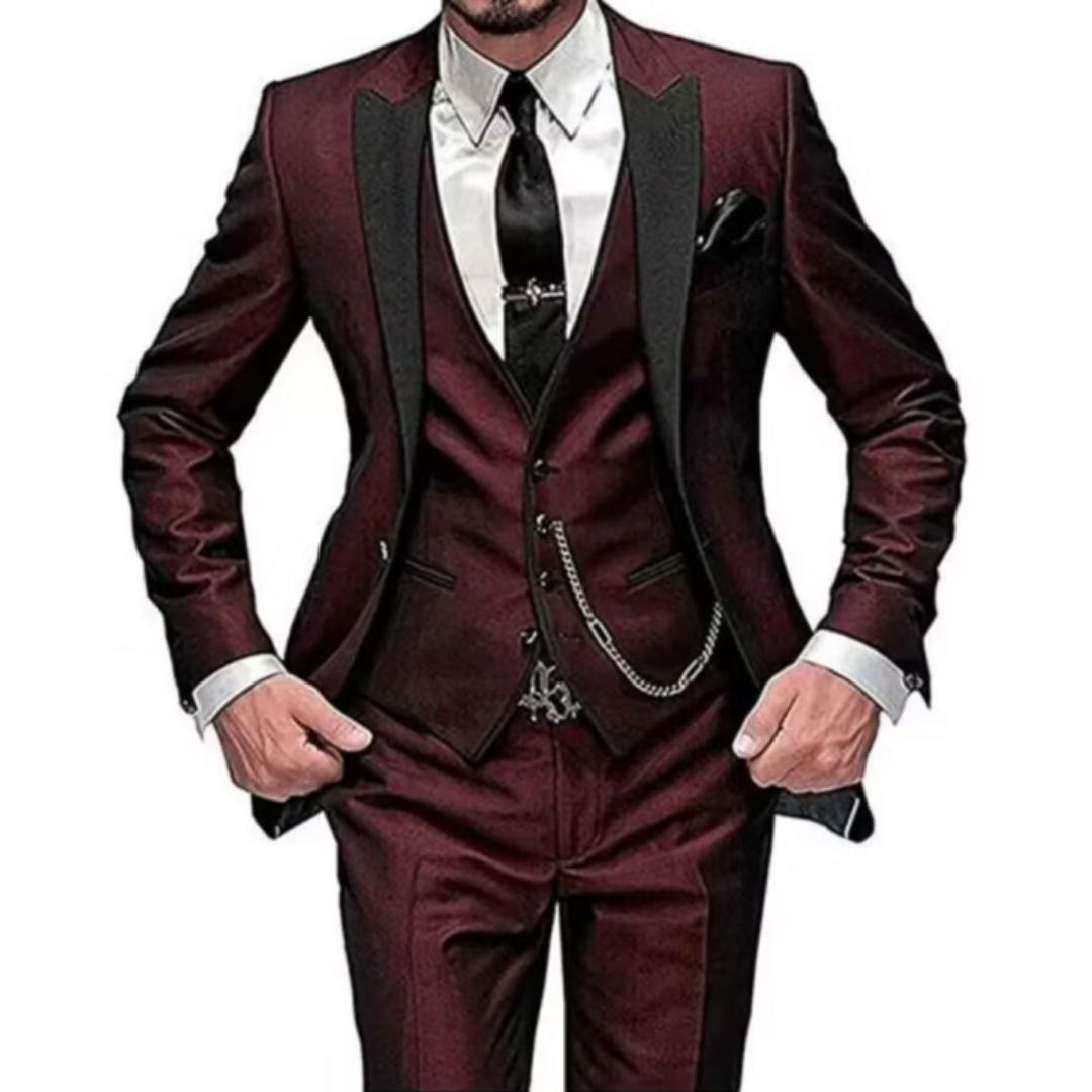 Finn Men's Wedding Suit | Breathable 3-Piece Outfit with Elegant Cut