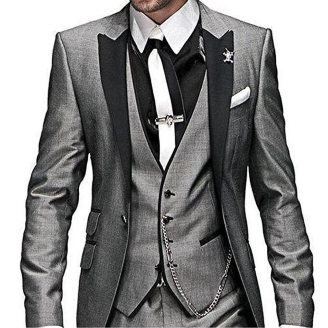 Finn Men's Wedding Suit | Breathable 3-Piece Outfit with Elegant Cut