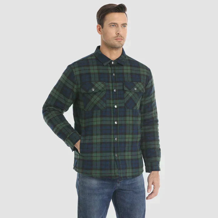 Fiona Men's Flannel Jacket | Insulated Polyester, Comfortable Winter Wear 11