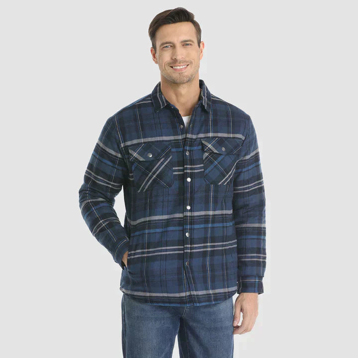 Fiona Men's Flannel Jacket | Insulated Polyester, Comfortable Winter Wear 12