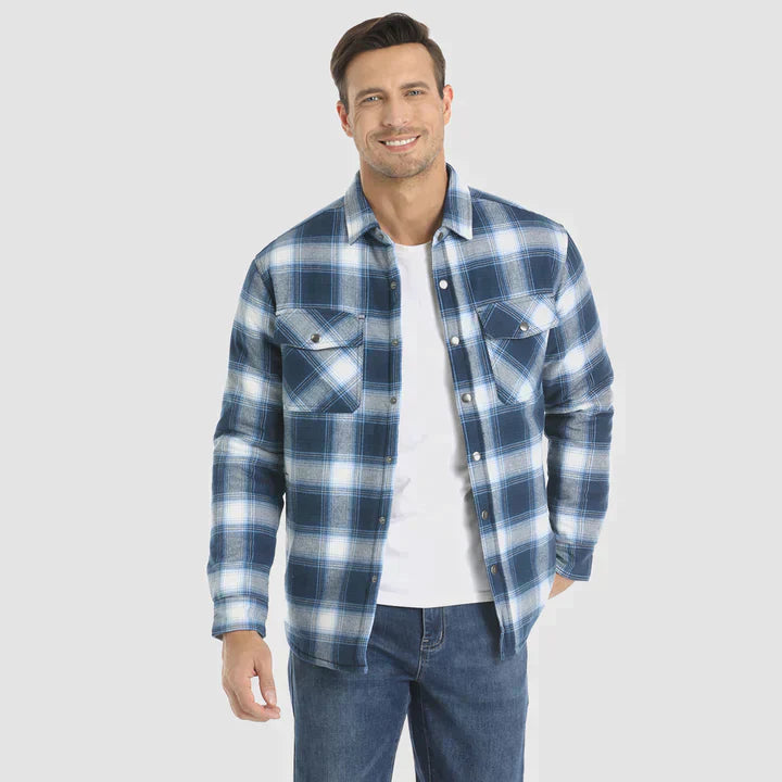 Fiona Men's Flannel Jacket | Insulated Polyester, Comfortable Winter Wear 9