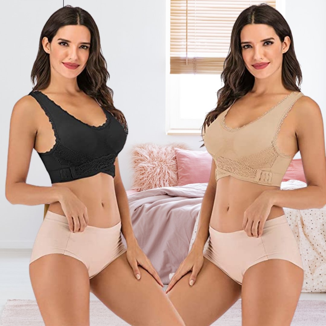 Fiona Women's Posture Bra | Wireless Comfort & Lace Design 3