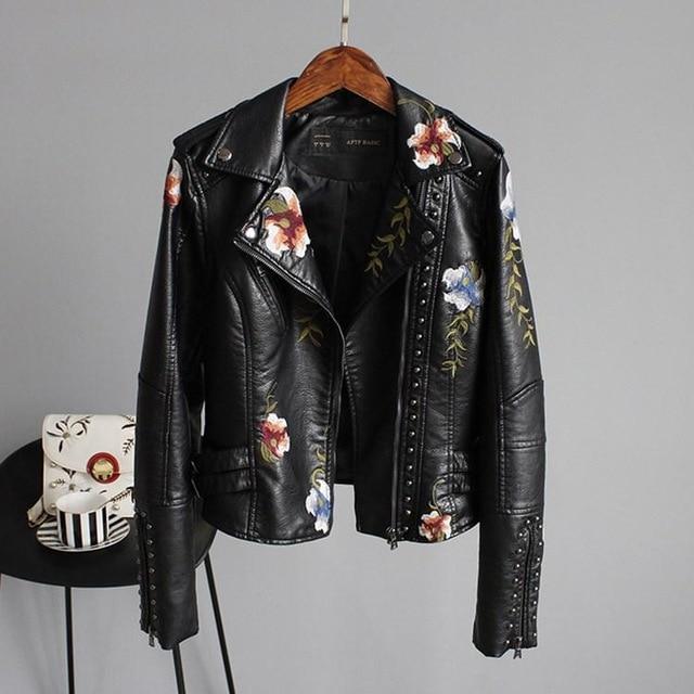 Fleur Leather Ladies Jacket | Premium Faux Leather, Timeless Design