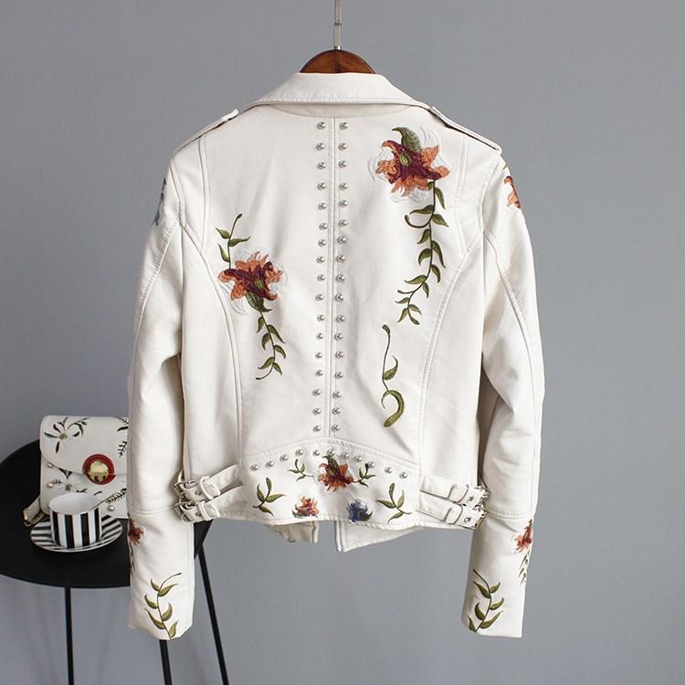 Fleur Leather Ladies Jacket | Premium Faux Leather, Timeless Design