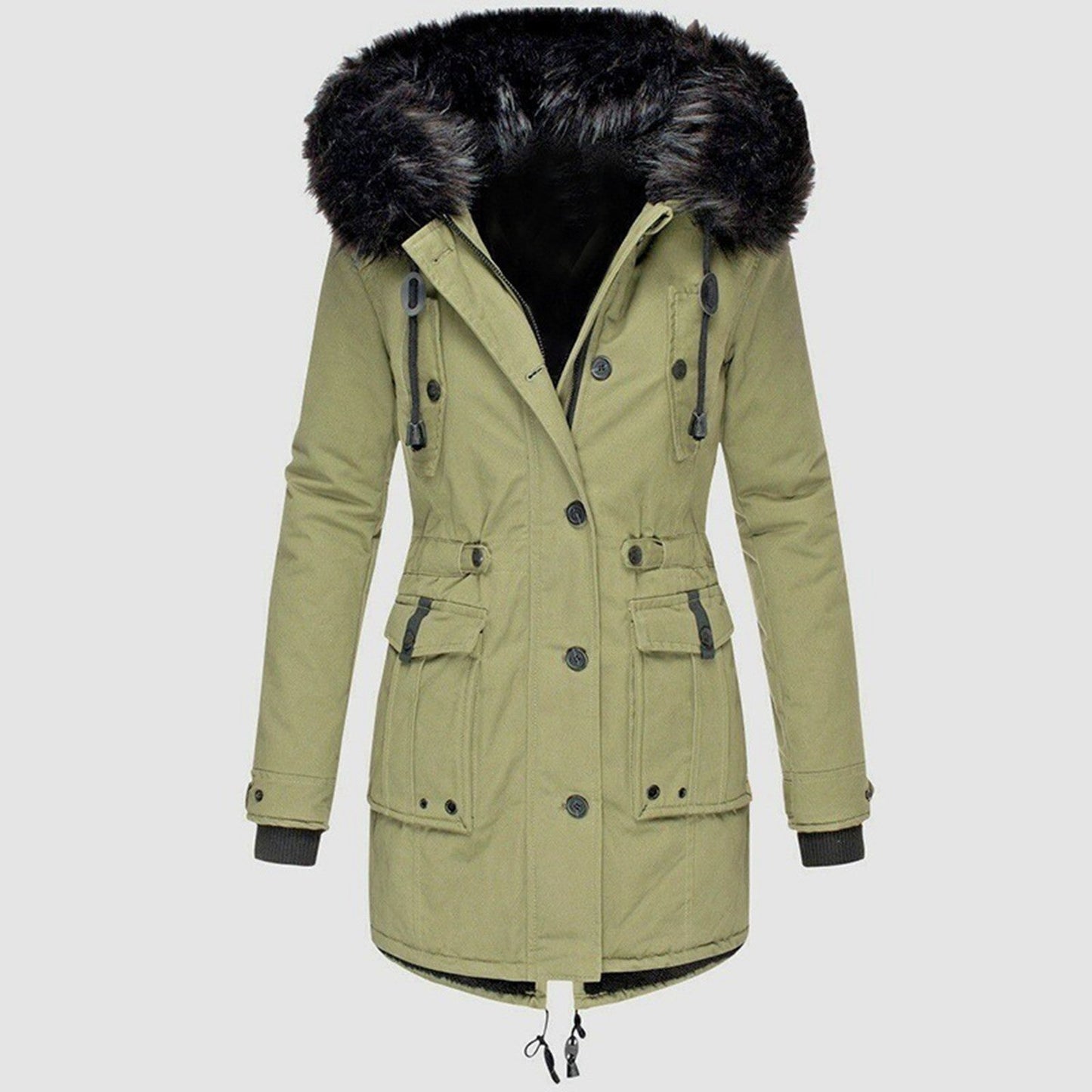 Frieda Women's Parka Jacket | High-Quality Cotton, Elegant Design for Winter 2