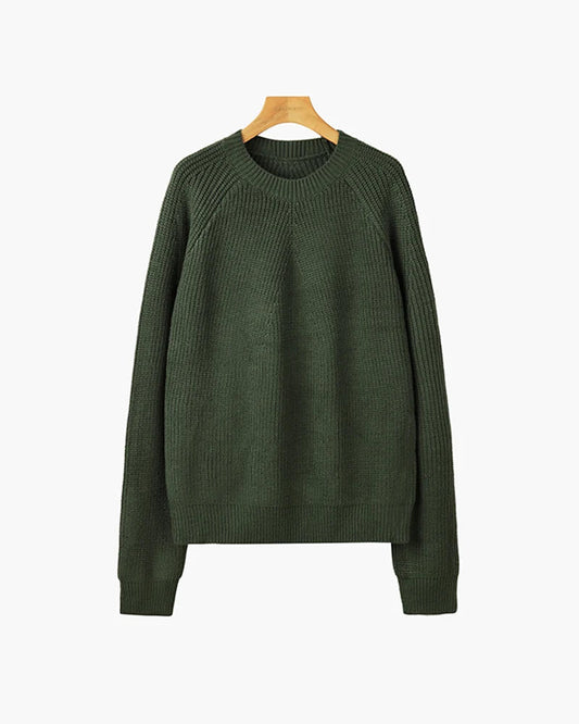 Galen Men's Sweater | Chunky Rib Knit, Relaxed Fit, Raglan Sleeves 1