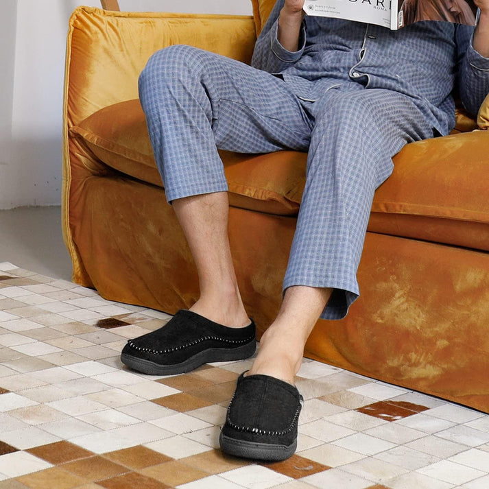 Gerrit Men's Slippers | Soft Fabric, Modern Design