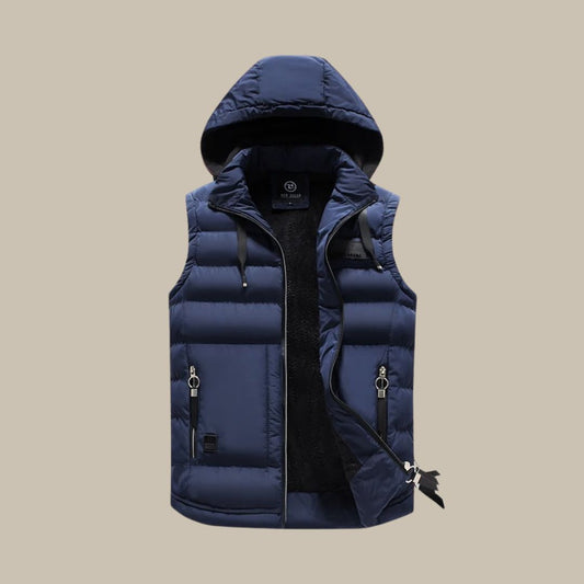 Harlan Men's Puffer Vest | Insulated Polyester, Hooded Casual Outerwear 0