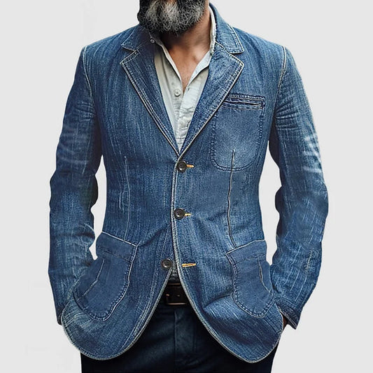 Harmon Men’s Denim Blazer | Casual Elegance for Fall 1