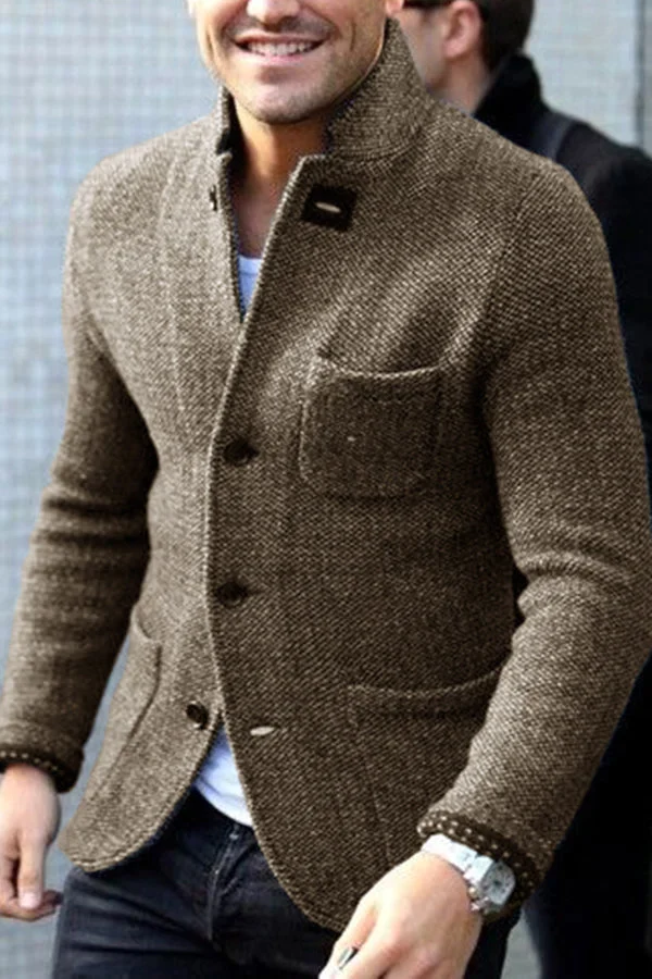 Harmon Retro Jacket for Men | Comfortable Knit Fabric 0