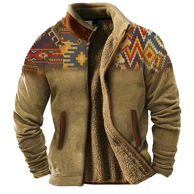 Haven Men's Fleece Jacket | Contemporary Graphic Design 0
