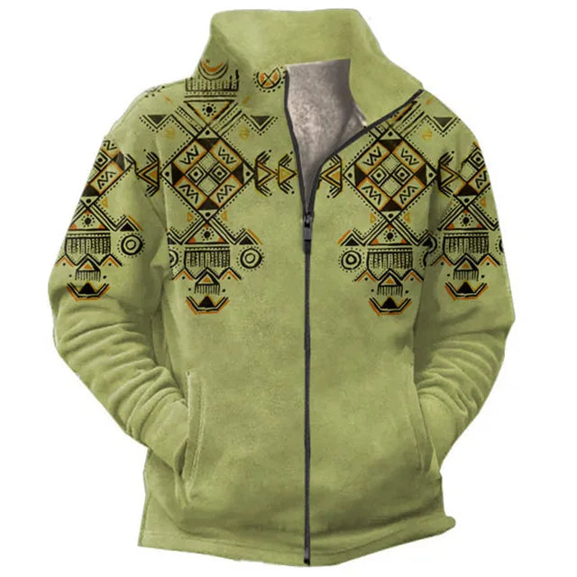 Haven Men's Fleece Jacket | Contemporary Graphic Design 2