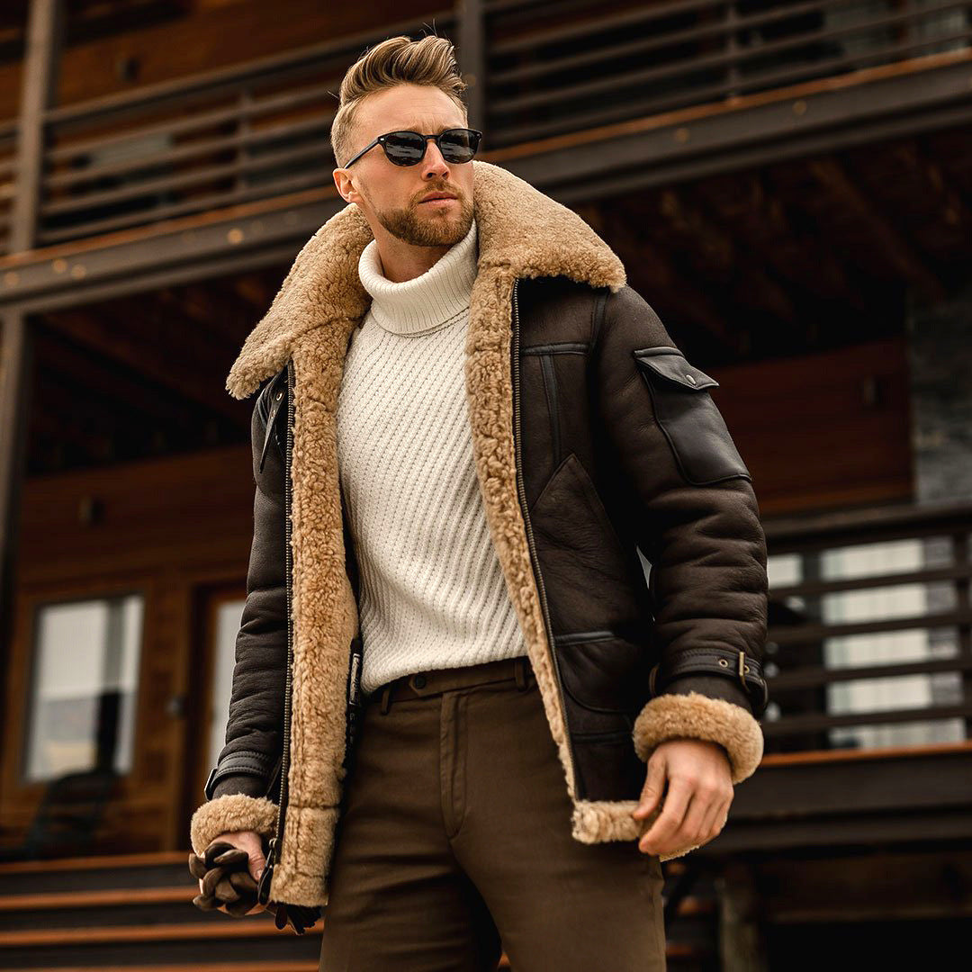Haven Men's Jacket | Faux Sheepskin Lining, Stylish Comfort 2