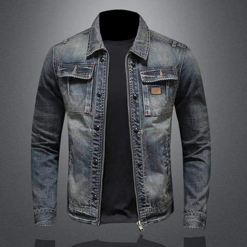 Haven Men's Jacket | High-Quality Denim, Vintage Style for Autumn 0