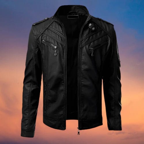 Hector Men's Jacket | Premium Leather, Classic Motorcycle Style 1