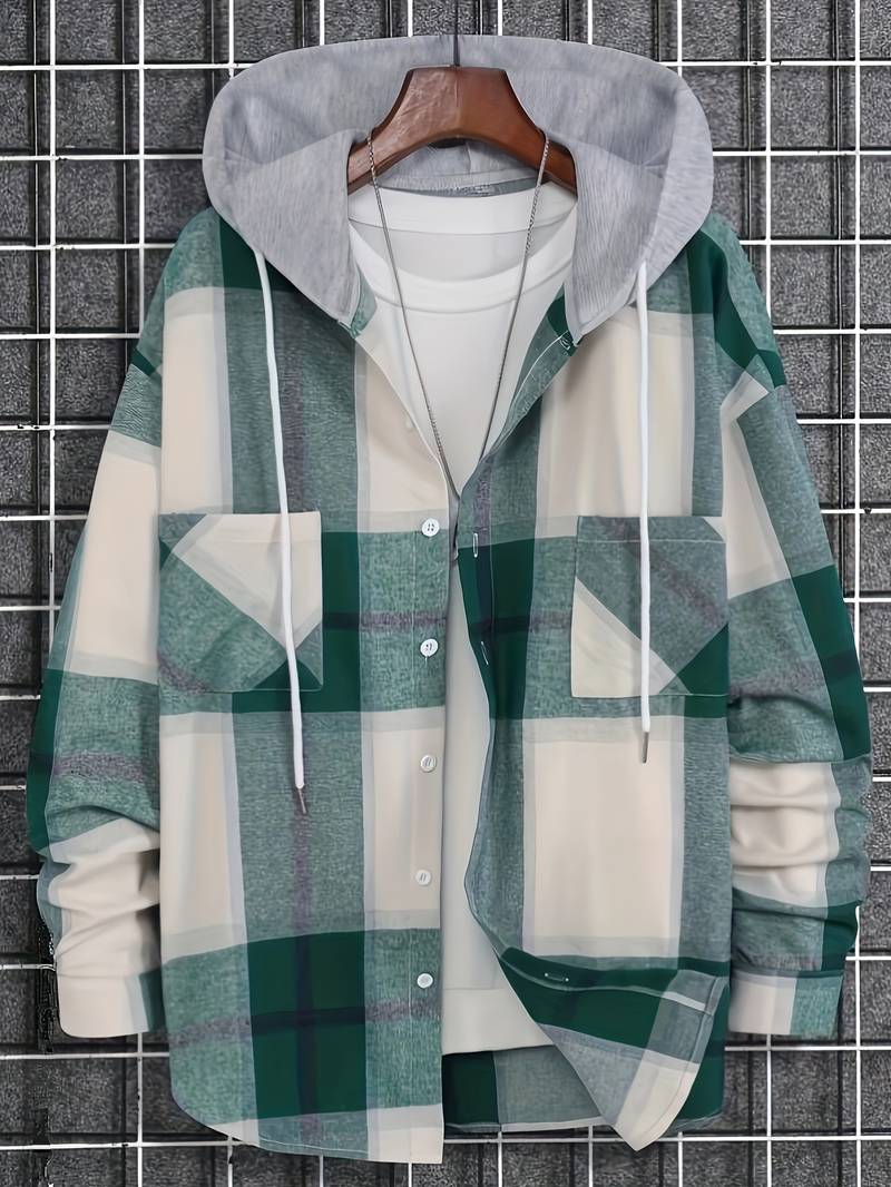 Hector Men's Jacket | Timeless Check Pattern, Adjustable Fit, Winter Essential 8
