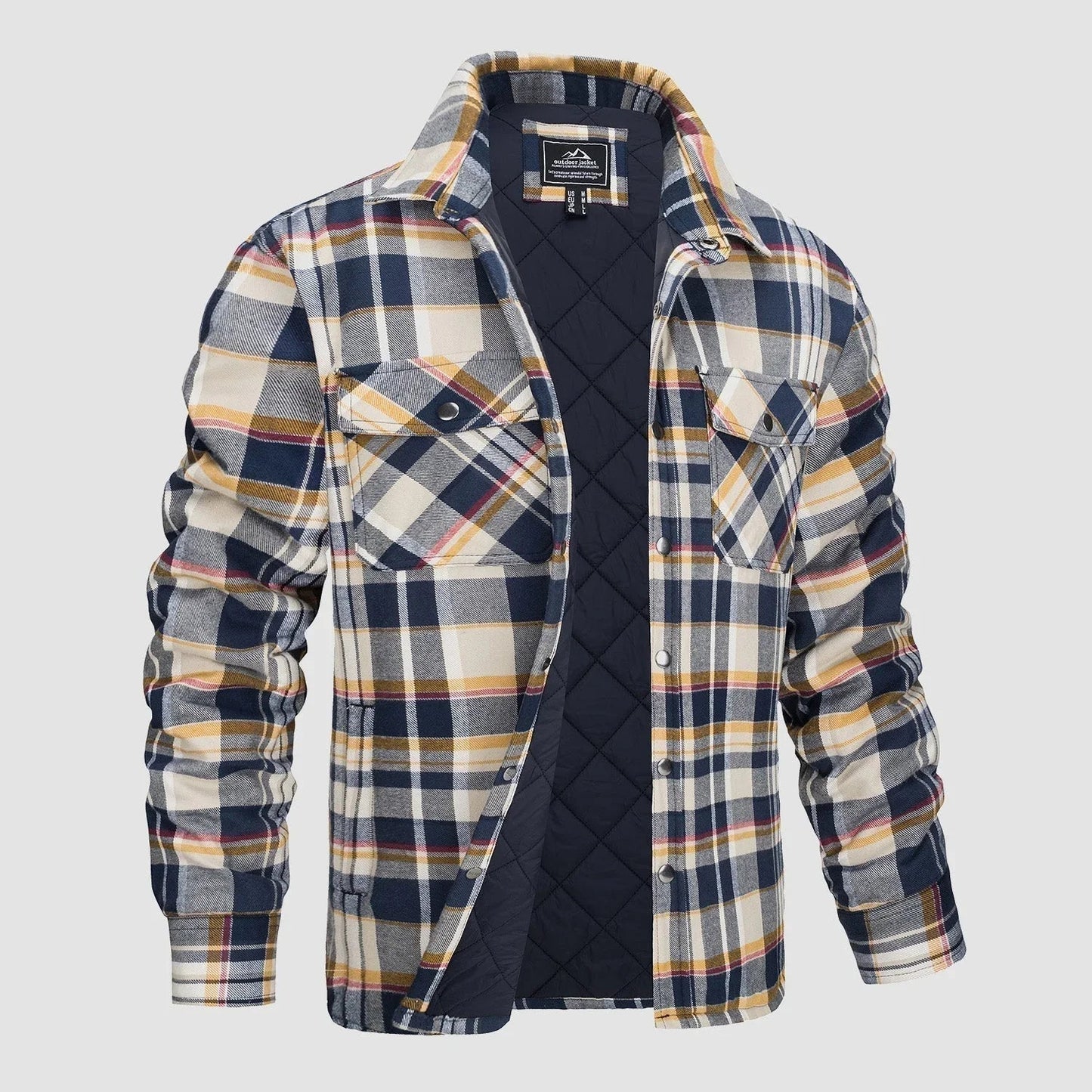 Hector Men's Striped Flannel Jacket | Soft Fabric, Versatile Style 1