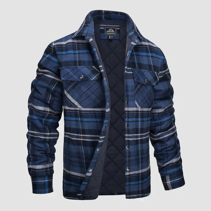 Hector Men's Striped Flannel Jacket | Soft Fabric, Versatile Style 4