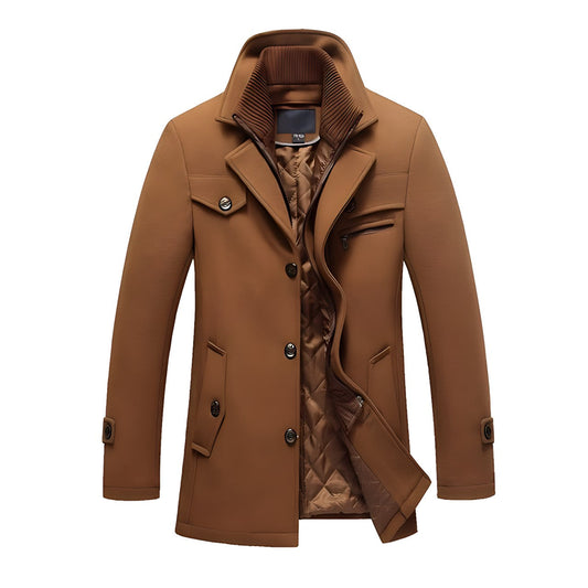 Hector Men's Winter Jacket | Tailored Wool Blend, Casual Style 0