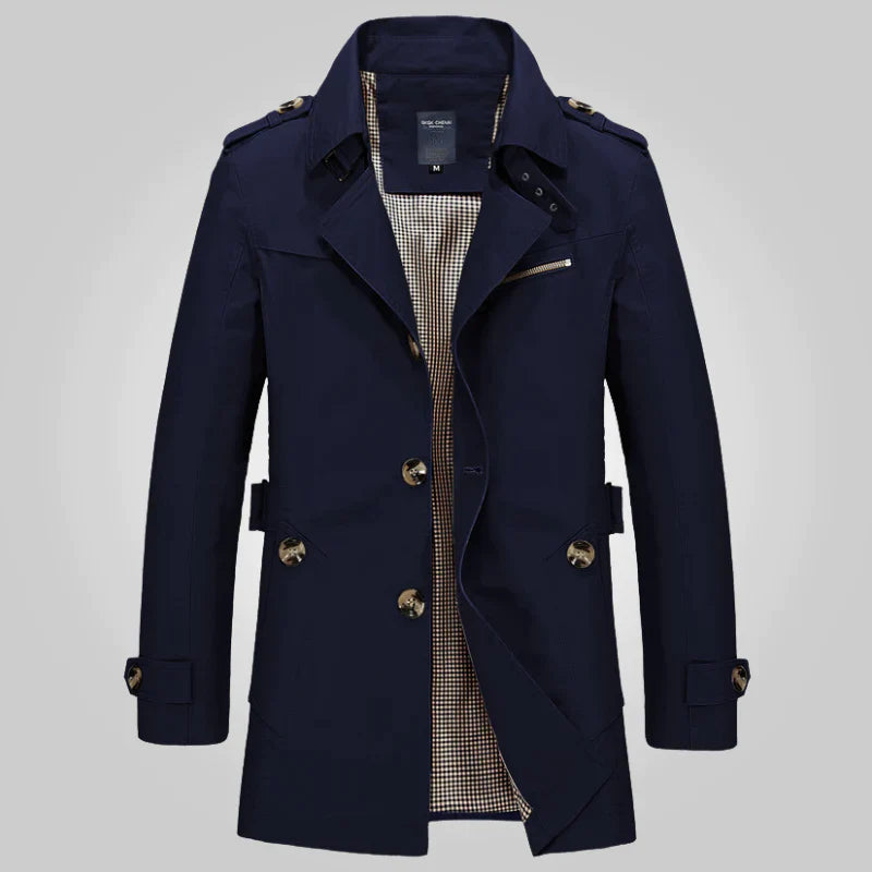 Hector Men's Winter Trench Coat | Elegant Design, High-Quality Fabric 1