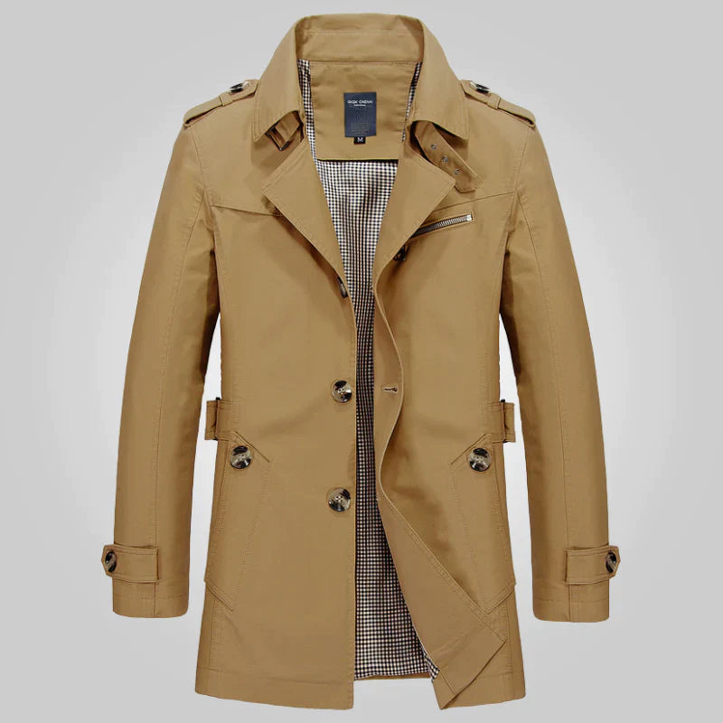 Hector Men's Winter Trench Coat | Elegant Design, High-Quality Fabric 4