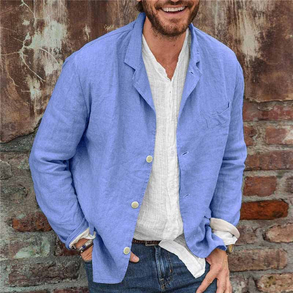 Heidi Men's Lightweight Jacket | Cotton Blend, Casual Elegance 2