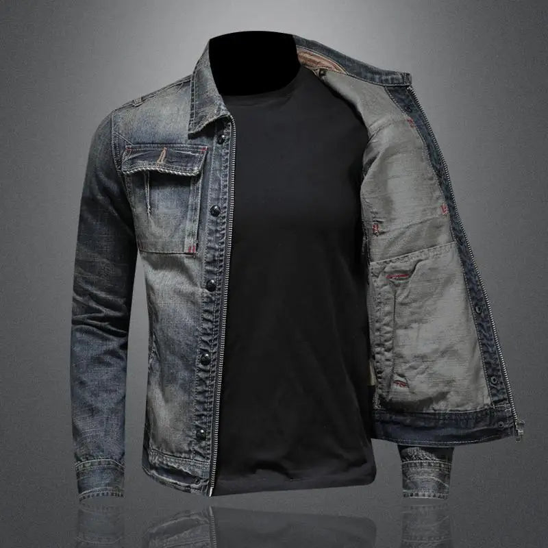 Hera Women's Denim Jacket | Retro Patchwork Design, Casual Style 1