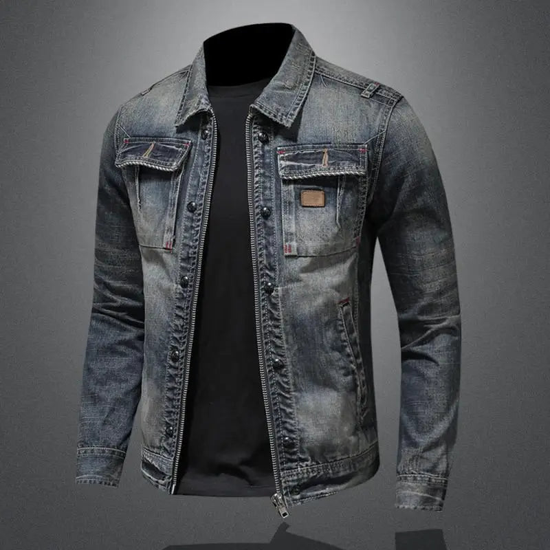Hera Women's Denim Jacket | Retro Patchwork Design, Casual Style 2