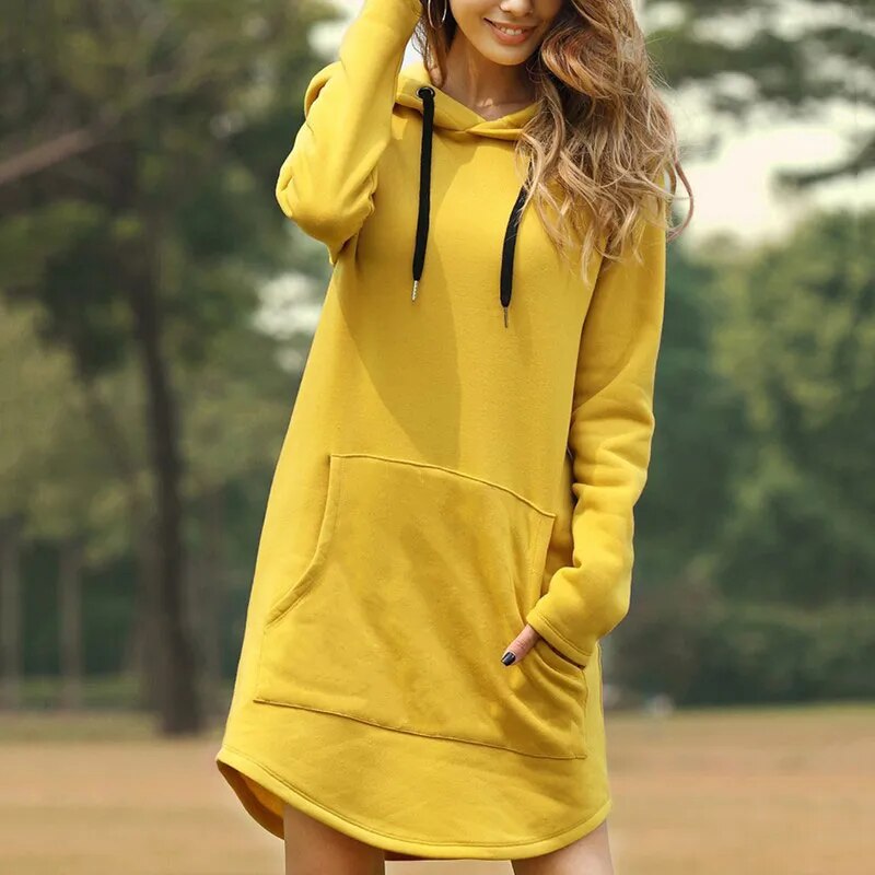 Hera Women's Hoodie Dress | Soft Fabric, Casual Style 3