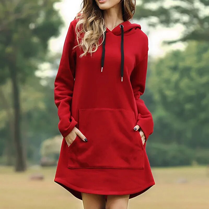 Hera Women's Hoodie Dress | Soft Fabric, Casual Style 6
