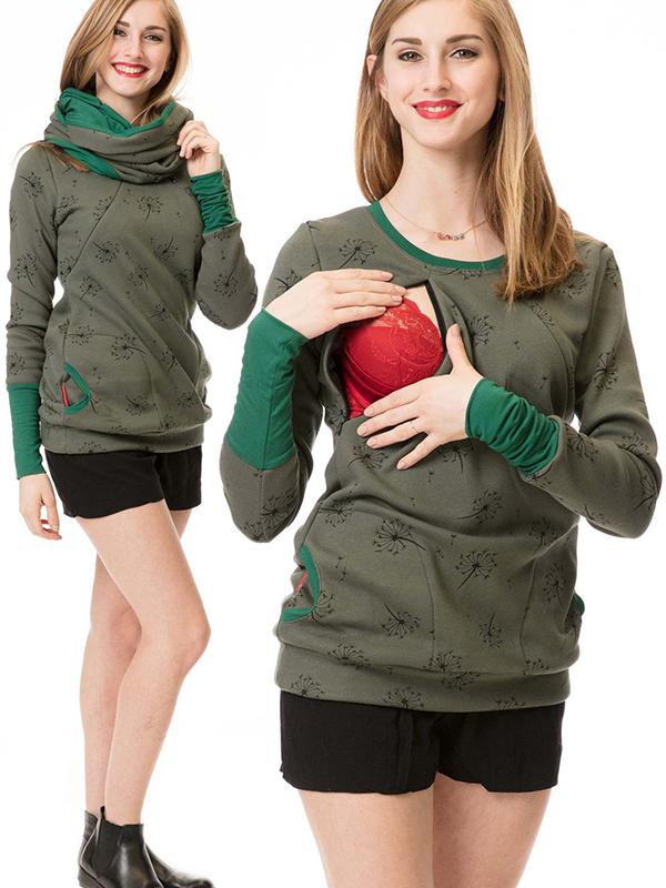 Hera Women's Nursing Sweatshirt | Floral Print, Casual Style 3