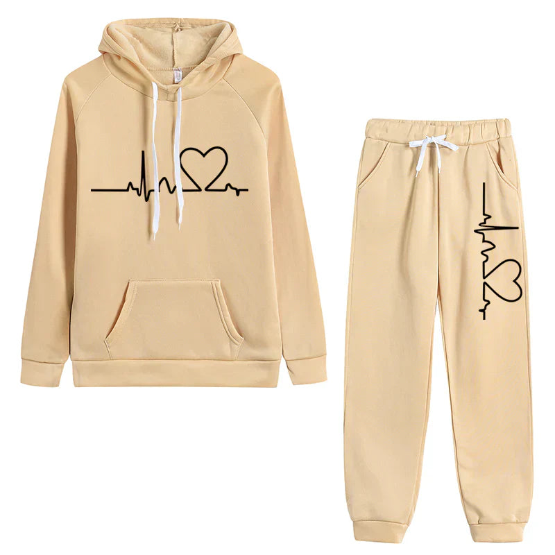 Hera Women's Sweat Suit | Soft Cotton Blend, Casual Hoodie and Sweatpants Set 2