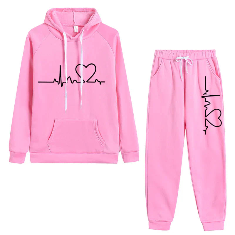 Hera Women's Sweat Suit | Soft Cotton Blend, Casual Hoodie and Sweatpants Set 3