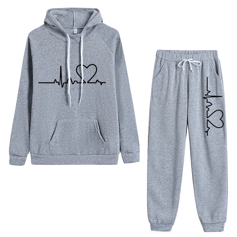 Hera Women's Sweat Suit | Soft Cotton Blend, Casual Hoodie and Sweatpants Set 4