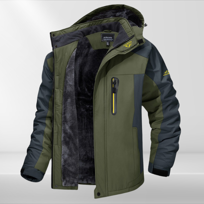 Men's Winter Jacket | Waterproof Outer Fabric, Warm Fleece