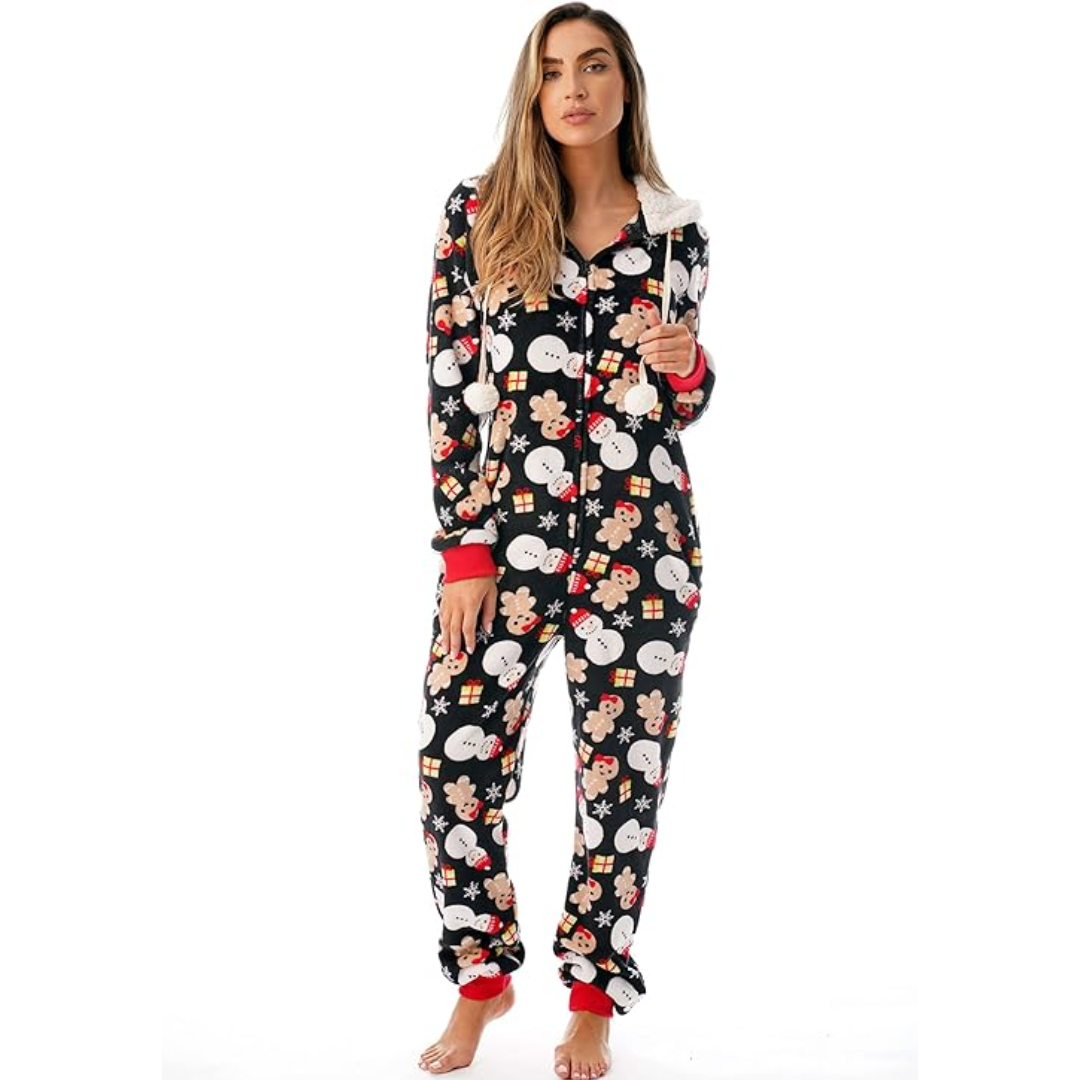 Holly Ladies Christmas Onesie | Ultra Soft Fabric, Cheerful Design