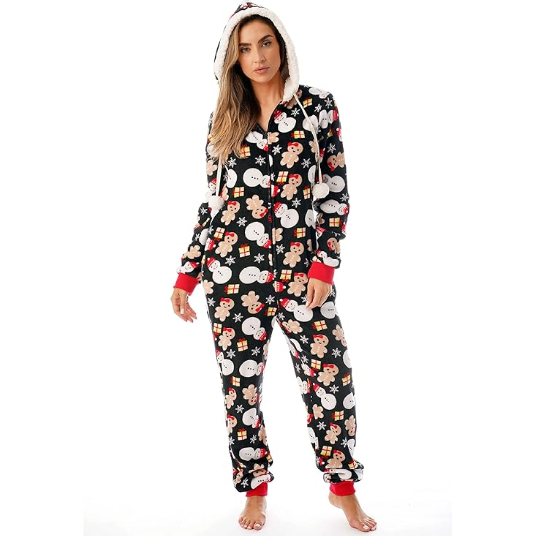 Holly Ladies Christmas Onesie | Ultra Soft Fabric, Cheerful Design